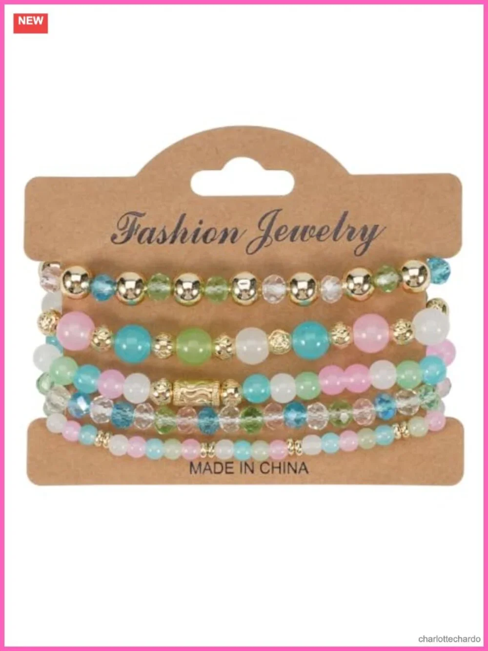 Natural Stone Crystal Stretch Bracelet Set Stackable Boho Jewelry Gift